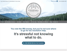 Tablet Screenshot of federaltaxresolution.com